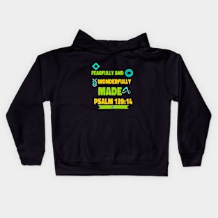 Fearfully and Wonderfully Made Kids Hoodie